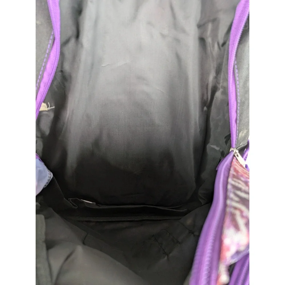 Kids Love 88 Galaxy Print Backpack Purple Geometric Tribal School Bag